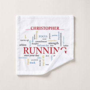 Coureur avec mots Personnalisé