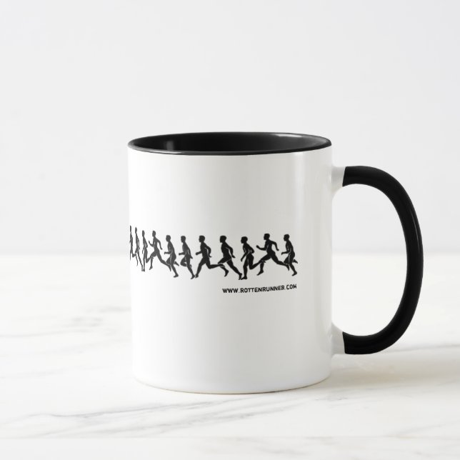 Coureurs dans le fichier unique, tasse de café (Droite)