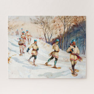 "Coureurs des bois Snowshoch Trek"