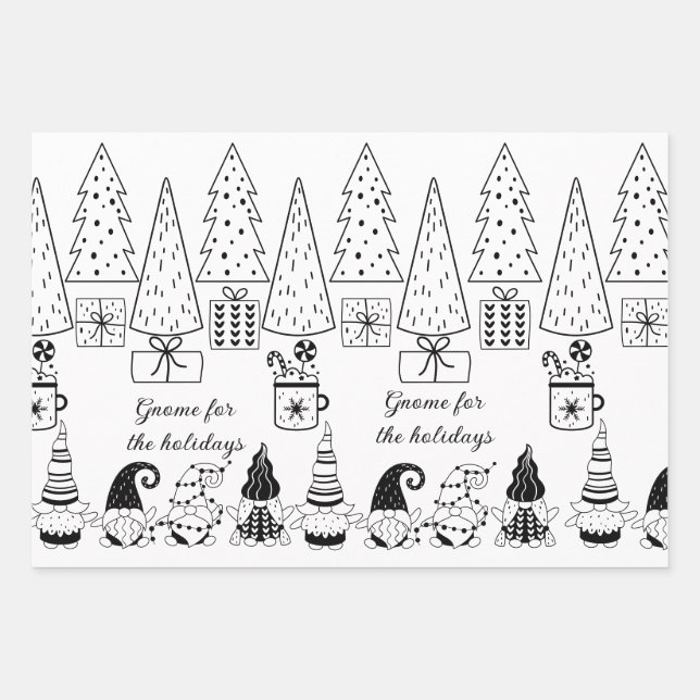 "Courez-moi !" Feuilles d'enveloppement de Noël Gn (Devant)