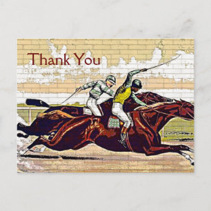 Courier und Ives Great Race Danke Postcard Postkarte
