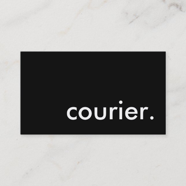 courier. visitenkarte (Vorderseite)
