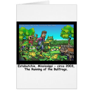 Courir Des Grenouilles À Taureau Drôle Cadeaux/Obj