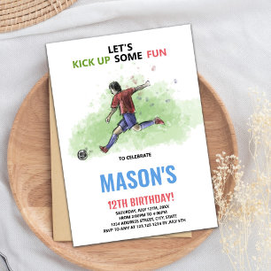 Courir Des Invitations D'Anniversaire De Football