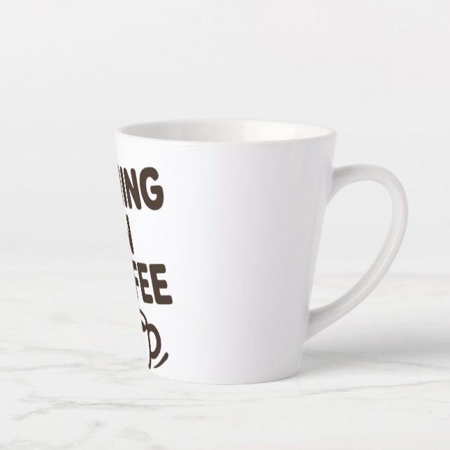 Courir sur Café & Délais - Mug Drôle (Droite)