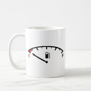 Courir Sur Une Mug De Café Vide