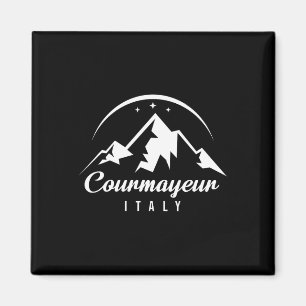 Courmayeur Italien Ski Resort Skifahren Snowboarde Magnet