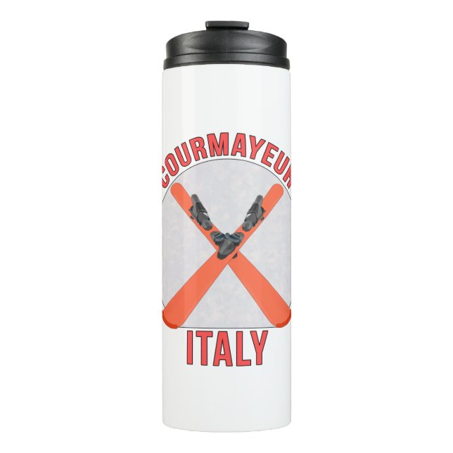 Courmayeur, Italien Thermosbecher (Vorderseite)