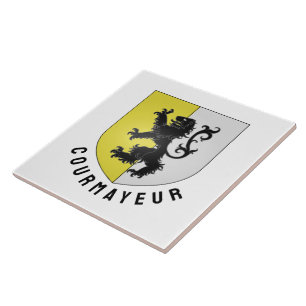 Courmayeur Wappen, Val d'Aosta Fliese