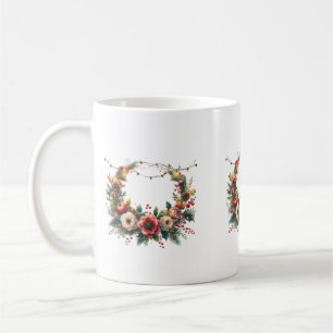 couronne de fleurs kaffeetasse