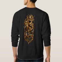 Couronne de Lion Roi Sweatshirt – Royal pour Homme