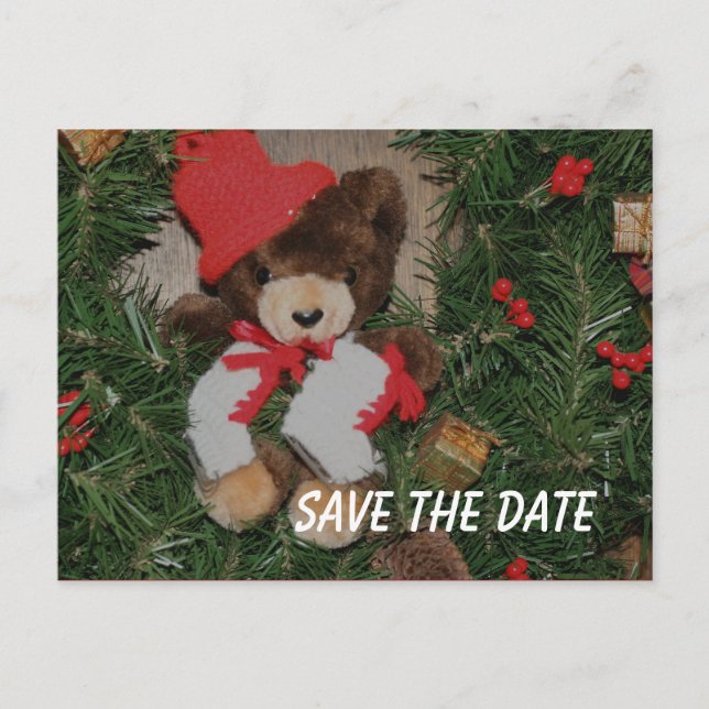 Couronne de l'ours "Save The Date" Carte de vœux d (Devant)