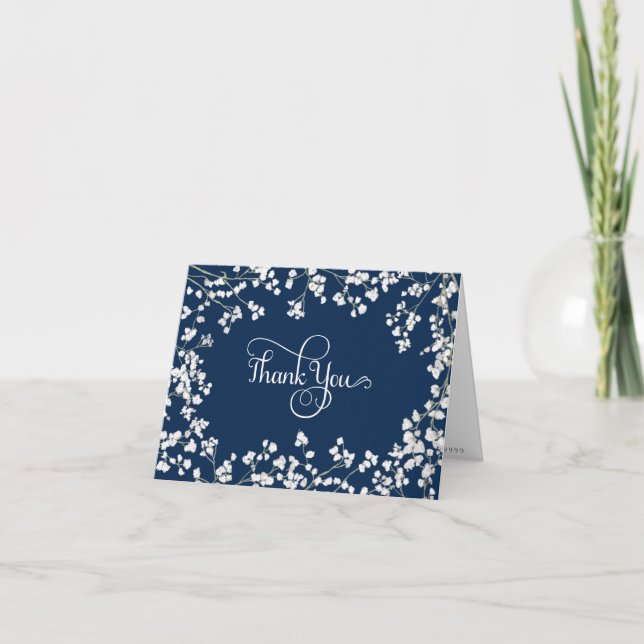 Couronne de mariage bébé's breath Papeterie Merci (Devant)