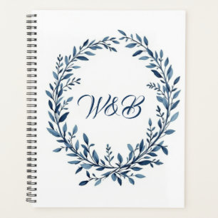 Couronne de monogramme botanique