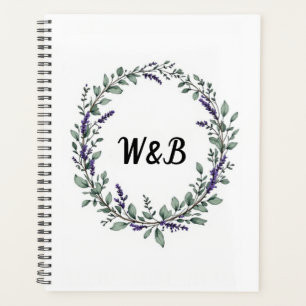 Couronne de monogramme botanique Cahier