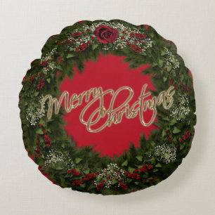 Couronne de Noël Coussin Rond