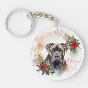 Couronne de Noël festive du Cane Corso