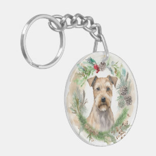 Couronne de Noël festive Terrier de la baie de Che