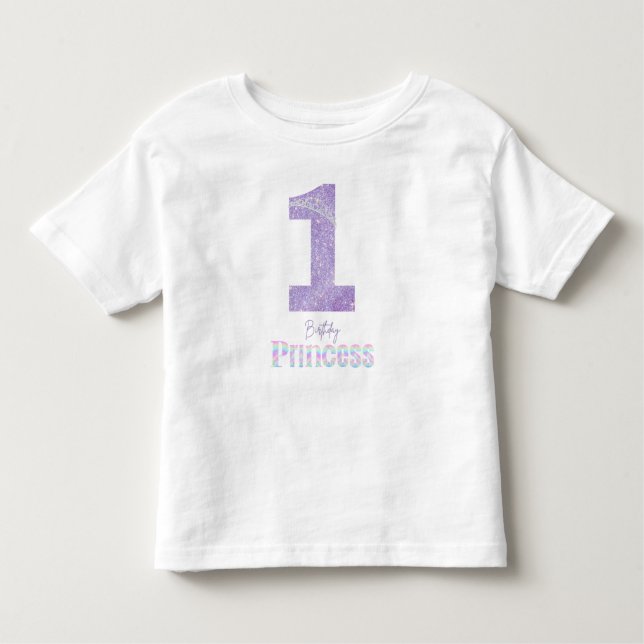 Couronne de princesse d'anniversaire T-Shirt pour  (Devant)