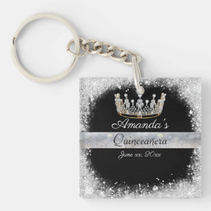 Couronne de princesse en diamant pailleté argent Q