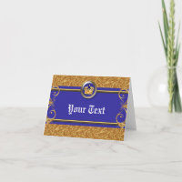 Couronne d'or et de bleu royal, merci pour la fête