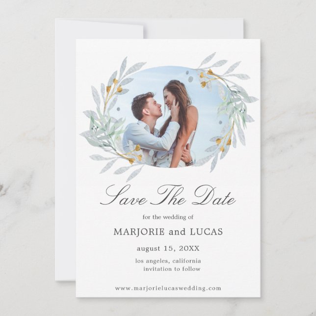 Couronne Gentle Botanics ⎥ Carte de faire-part de  (Devant)