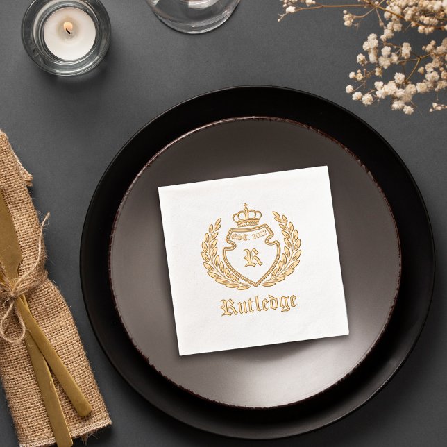 Couronne monographie de crête vintage établie (Créateur téléchargé)