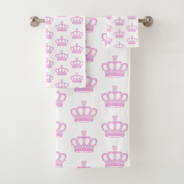 Couronne rose royale avec faux diamant (En situation)