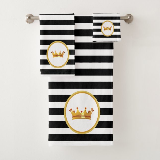 Couronne sur bande noire et blanche (En situation)