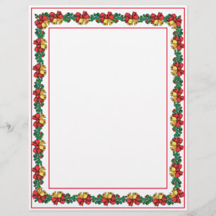 Couronnes de Noël et papier à en-tête à motif de g