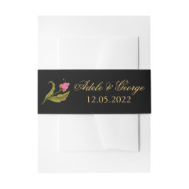 Couronnes florales roses | Bandeau de faire-part