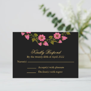 Couronnes florales roses RSVP pour mariage