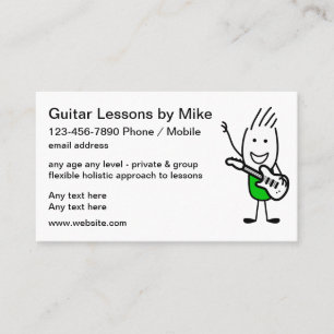Cours de guitare Carte de visite Cool