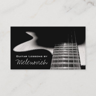 Cours de guitare, Carte de visite de musique