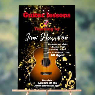 Cours de guitare Customisé Acrylique Signal Grande