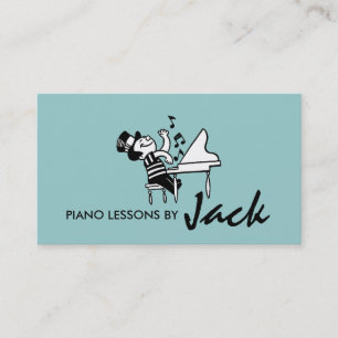 Cours de piano, Carte de visite d'instructeur de m