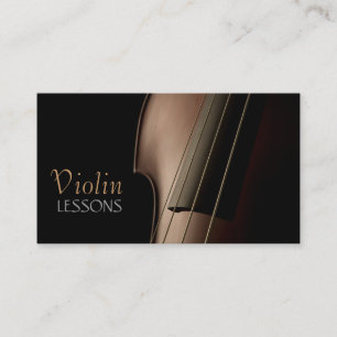 Cours de violon, musique, Carte de visite d'instru