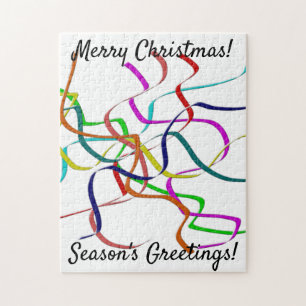 Cours d'eau colorés de Noël Puzzle