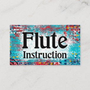 Cours d'instruction sur la flute Carte de visite