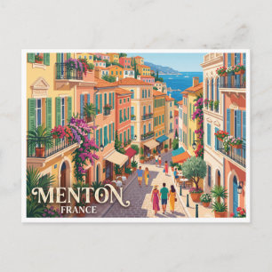 Cours Mirabeau Menton Frankreich Postkarte