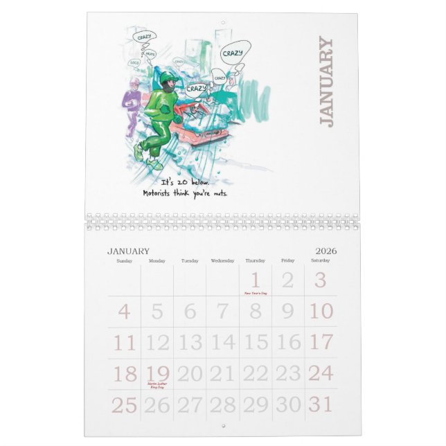 Course 2013 - Calendrier pour des coureurs (Jan 2026)
