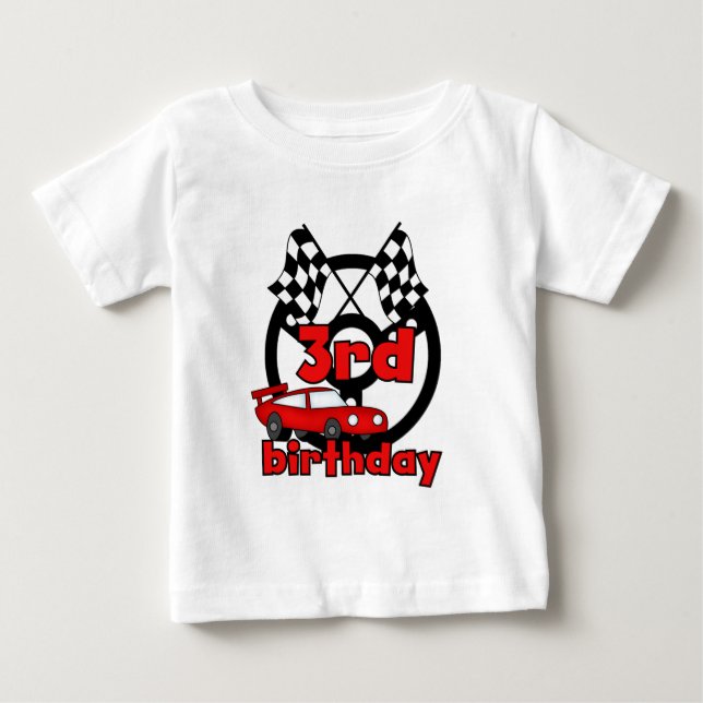 Course automobile 3e anniversaire Tshirts et cadea (Devant)
