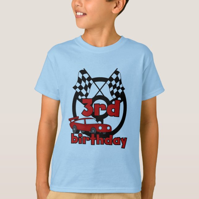 Course automobile 3e anniversaire Tshirts et cadea (Devant)