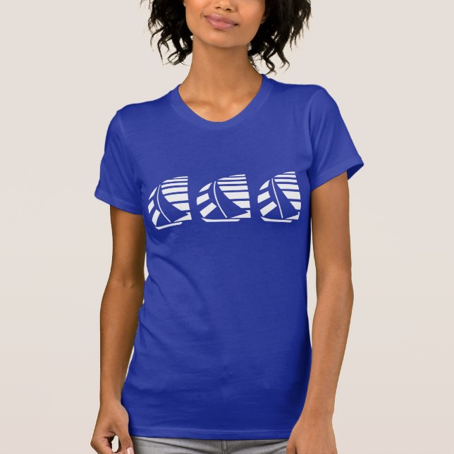 Course Bateau à voile Bateau Yachting T-shirt (Devant)