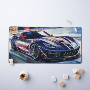 Course de voiture de sport dynamique de style pein