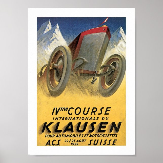 Course Internationale du Klaussen Poster (Vorne)