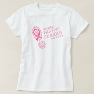 Course pour le T-shirt de course de cancer du sein