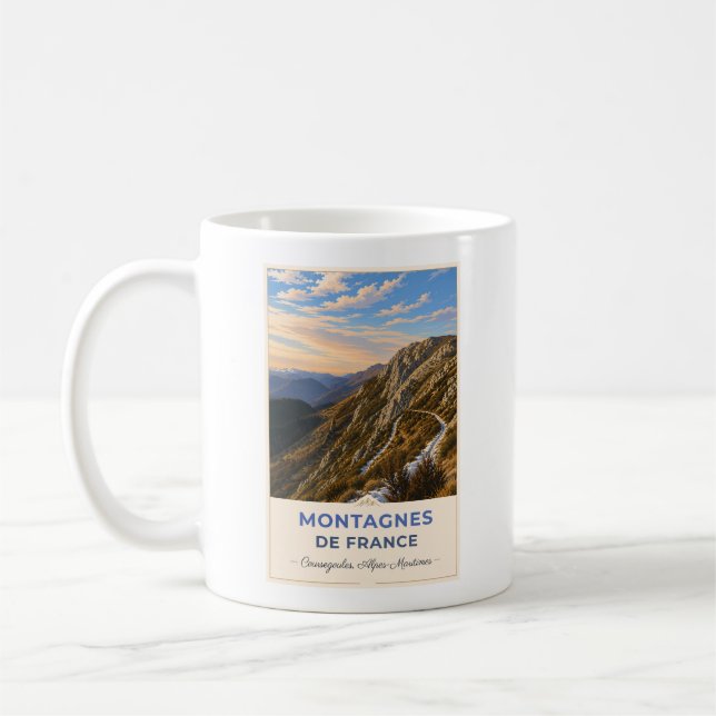 Coursegoules, Frankreich – Berggipfel Kaffeetasse (Links)