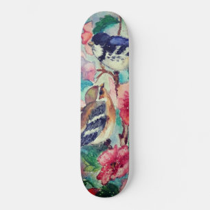 Courship - Aquarellmalerei Skateboard