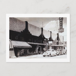 Court Cafe, Albuquerque, New Mexico Vintage Postkarte